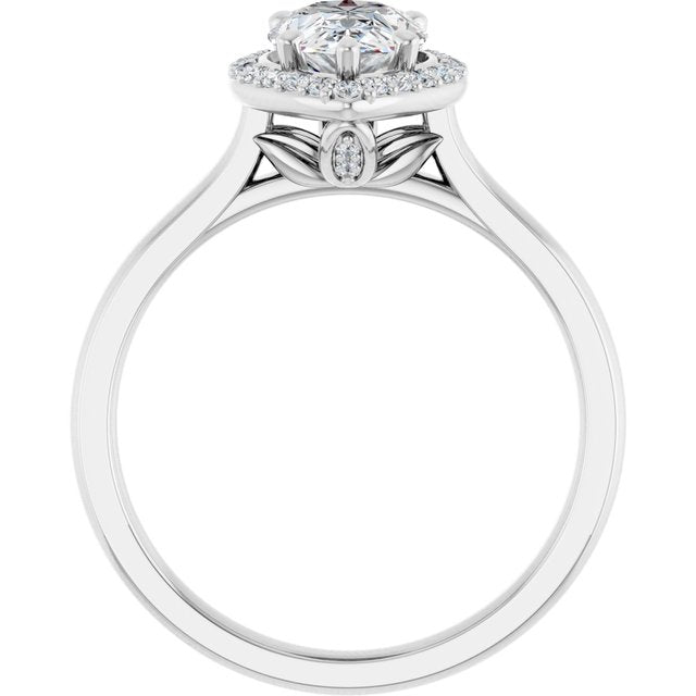 Halo-Style Engagement Ring
