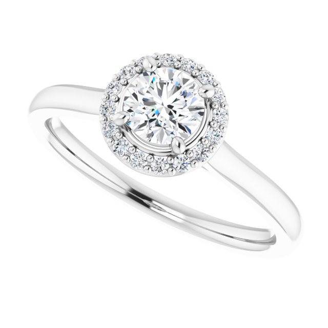 Halo-Style Engagement Ring
