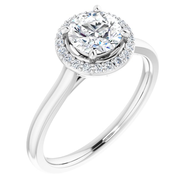 Halo-Style Engagement Ring