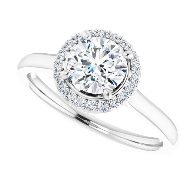 Halo-Style Engagement Ring