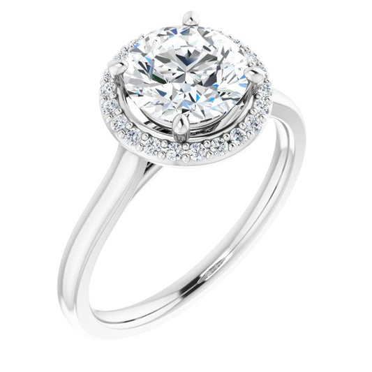 Halo-Style Engagement Ring