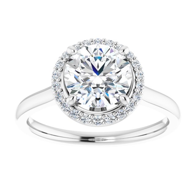 Halo-Style Engagement Ring