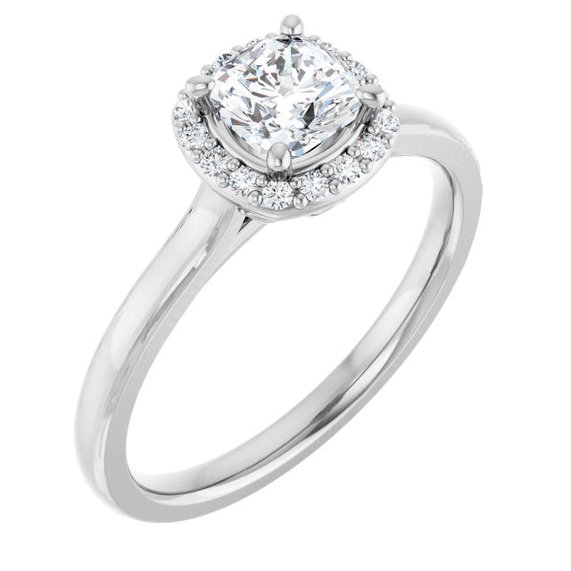 Halo-Style Engagement Ring