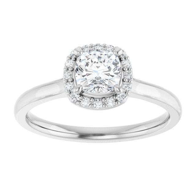 Halo-Style Engagement Ring