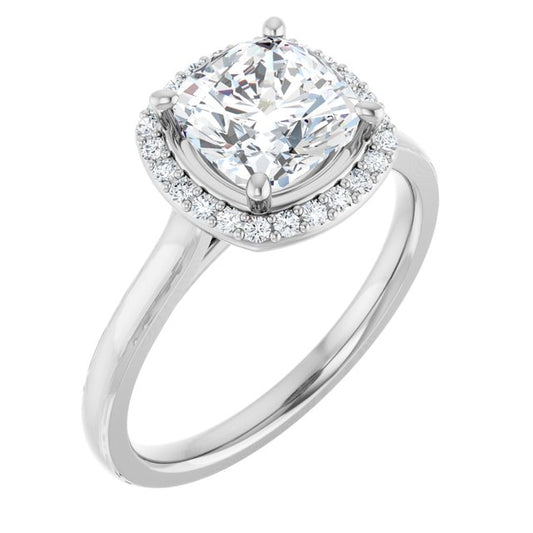 Halo-Style Engagement Ring