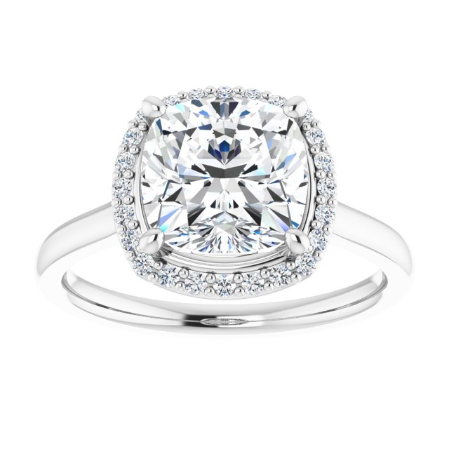 Halo-Style Engagement Ring