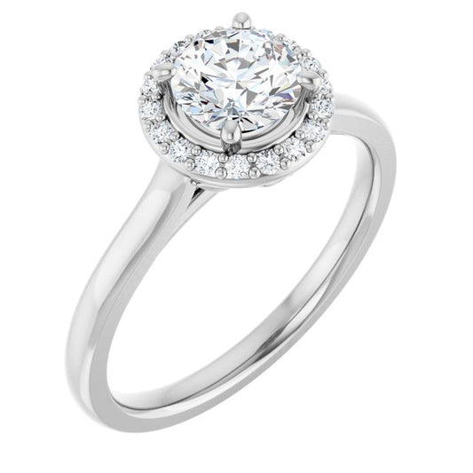 Halo-Style Engagement Ring