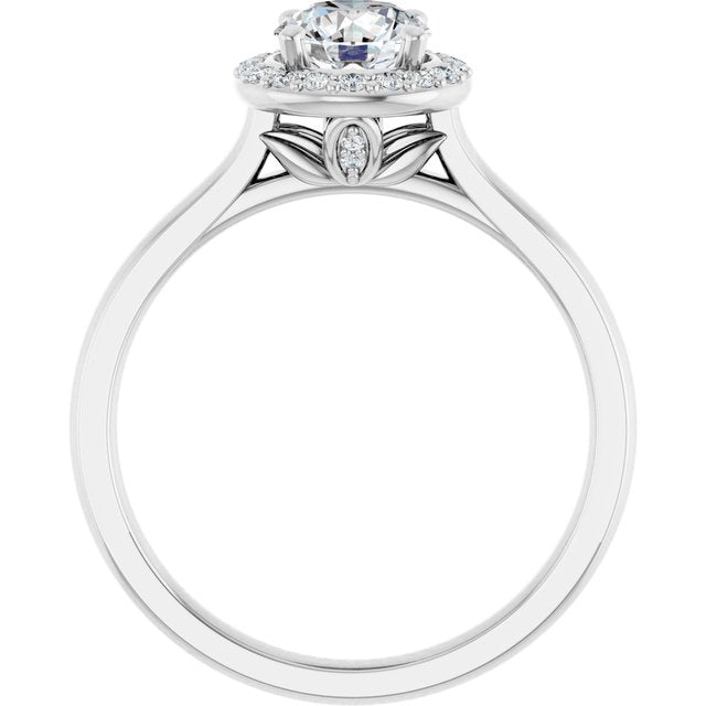 Halo-Style Engagement Ring