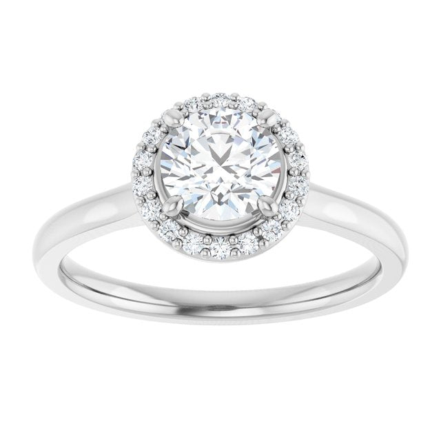 Halo-Style Engagement Ring