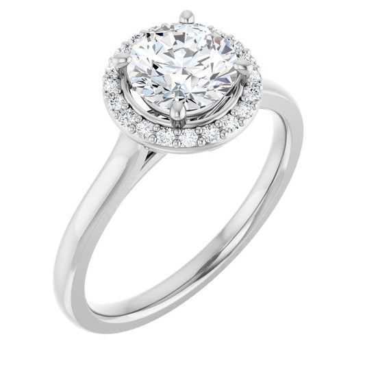 Halo-Style Engagement Ring