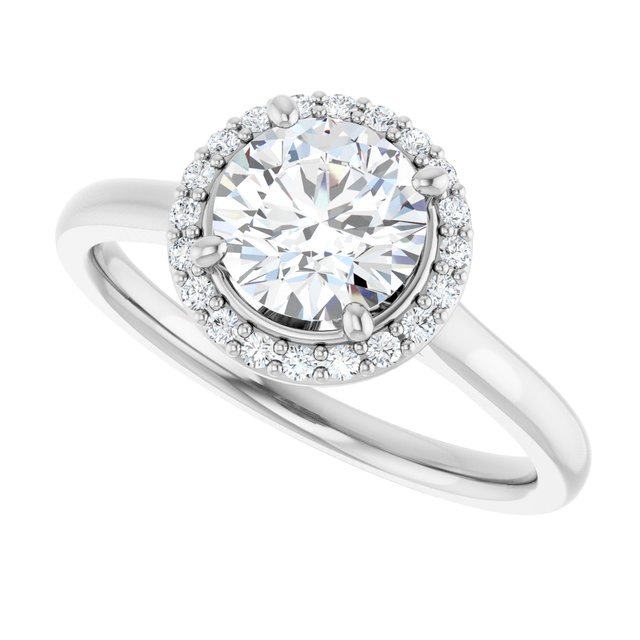 Halo-Style Engagement Ring