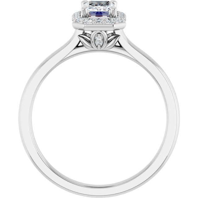 Halo-Style Engagement Ring