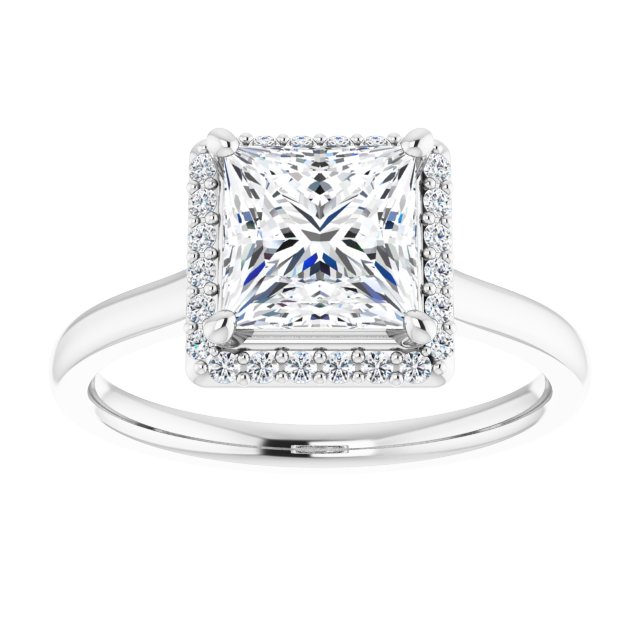 Halo-Style Engagement Ring