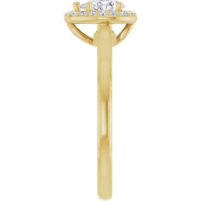 Halo-Style Engagement Ring