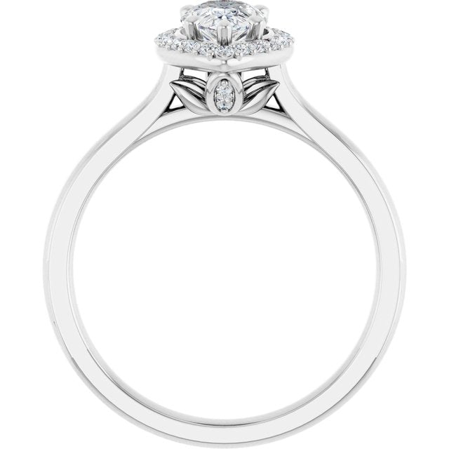 Halo-Style Engagement Ring
