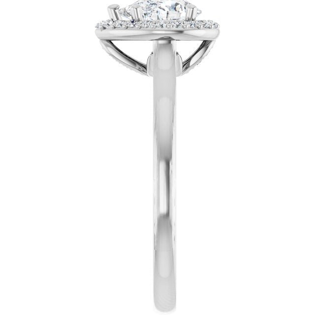 Halo-Style Engagement Ring