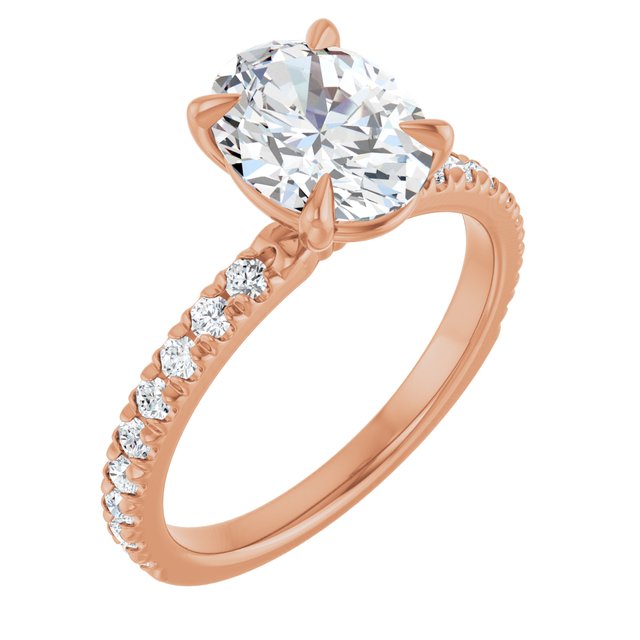 French-Set Engagement Ring