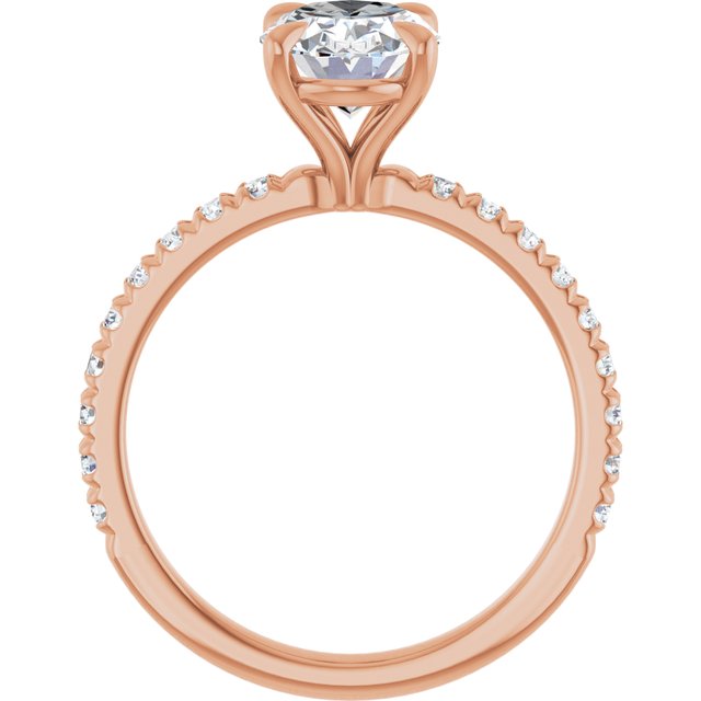 French-Set Engagement Ring