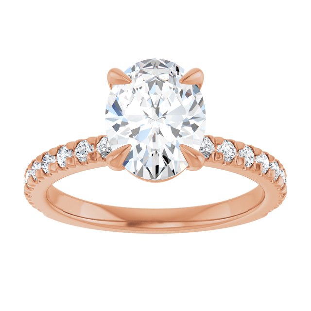 French-Set Engagement Ring