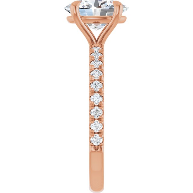 French-Set Engagement Ring