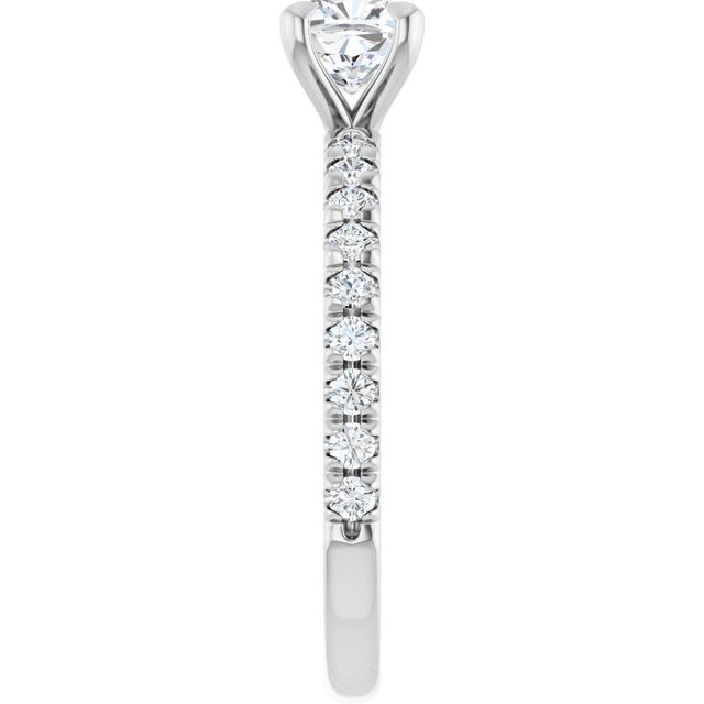French-Set Engagement Ring