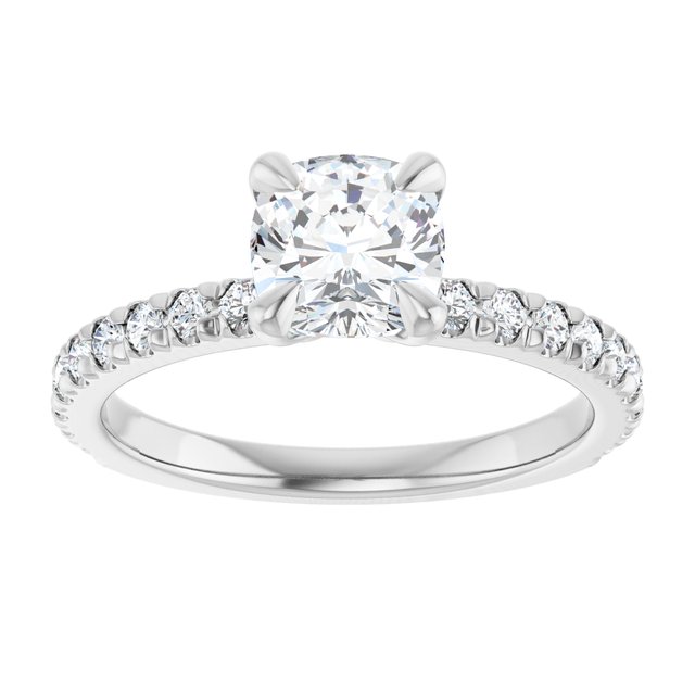 French-Set Engagement Ring