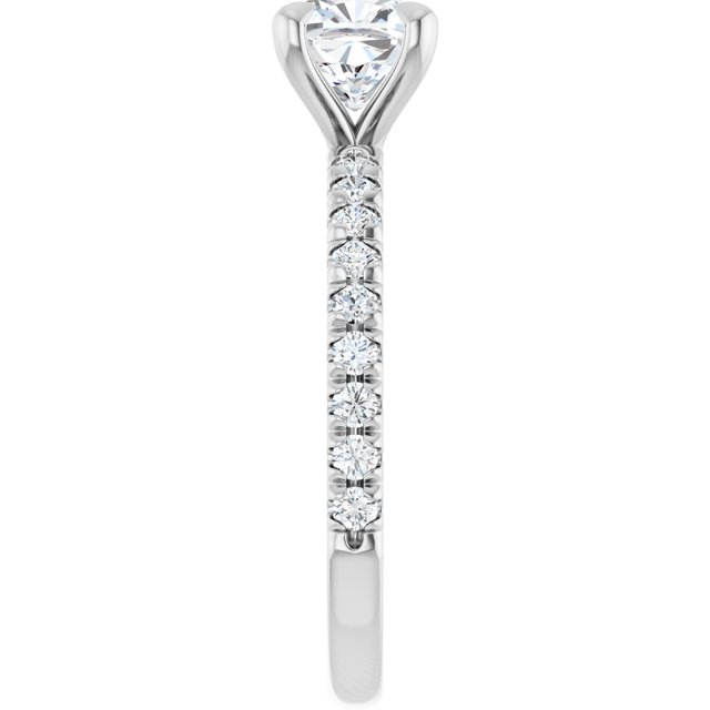 French-Set Engagement Ring
