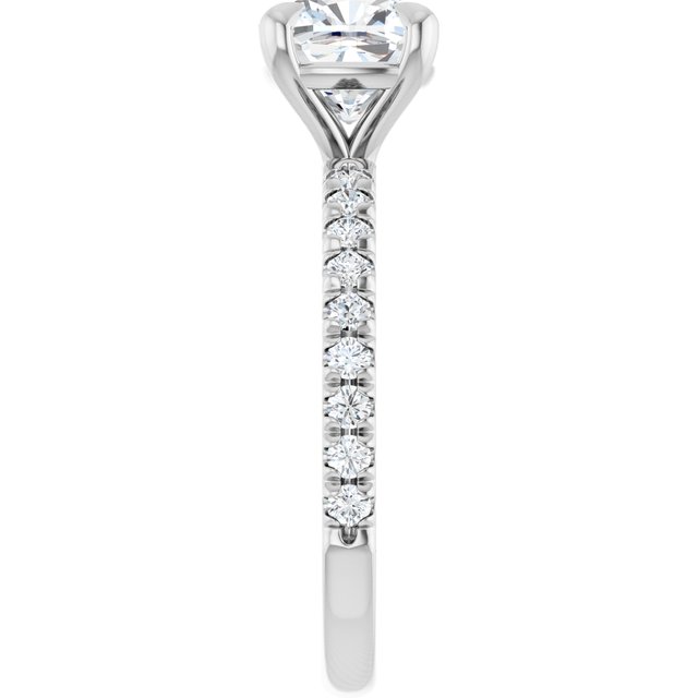 French-Set Engagement Ring