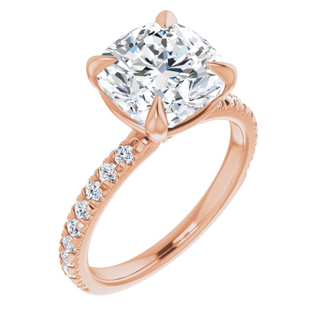 French-Set Engagement Ring