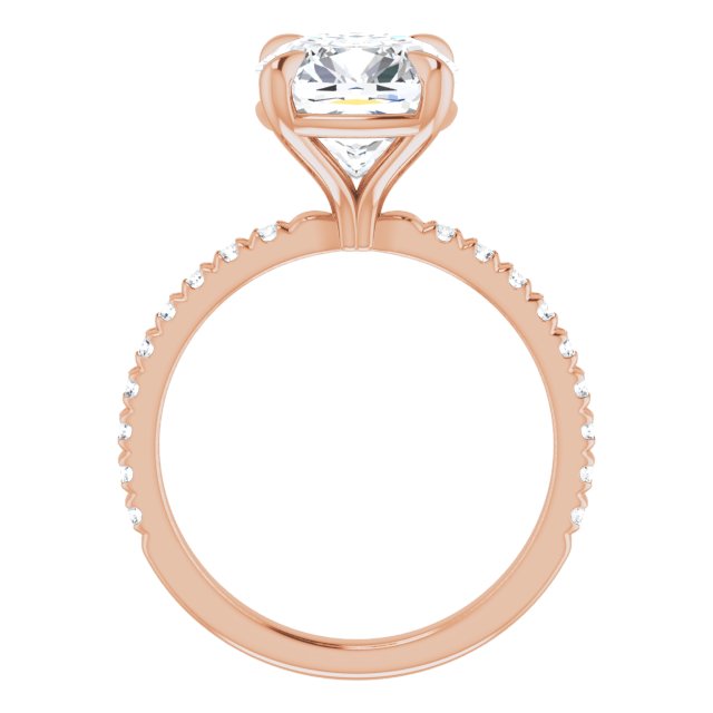 French-Set Engagement Ring