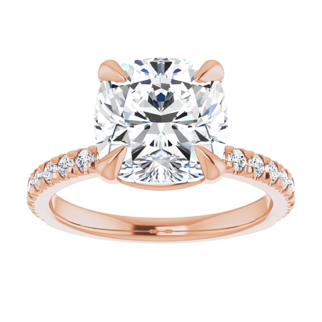French-Set Engagement Ring