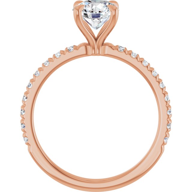 French-Set Engagement Ring