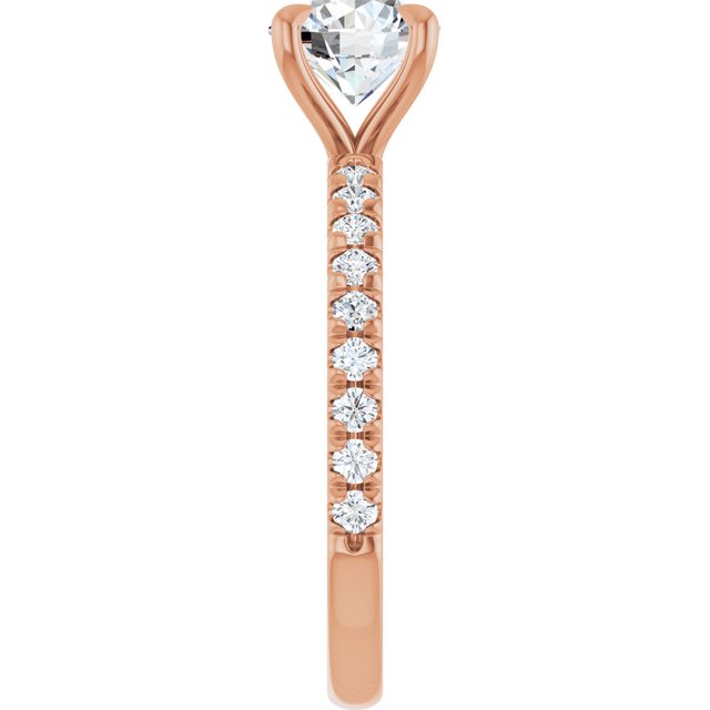 French-Set Engagement Ring