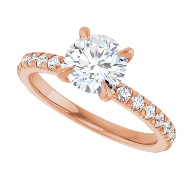 French-Set Engagement Ring