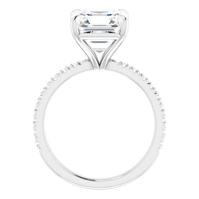 French-Set Engagement Ring