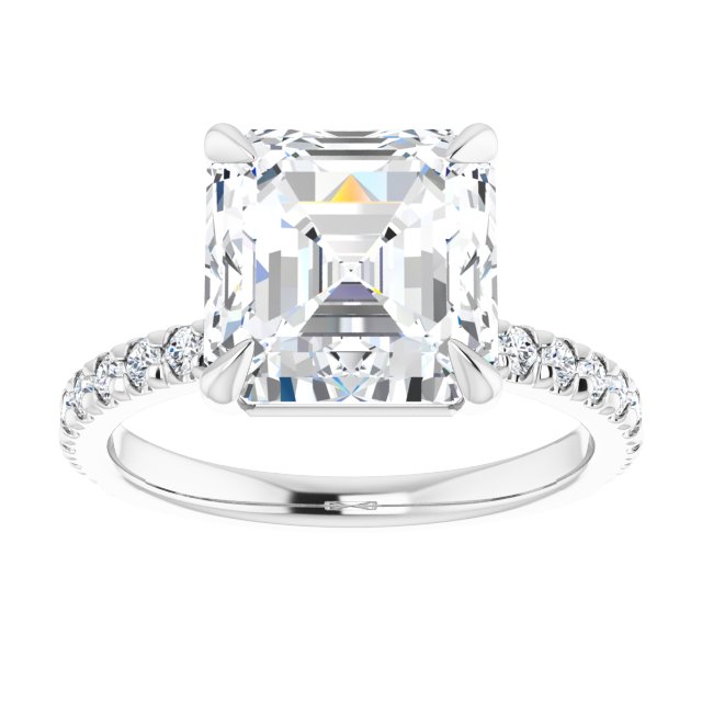 French-Set Engagement Ring