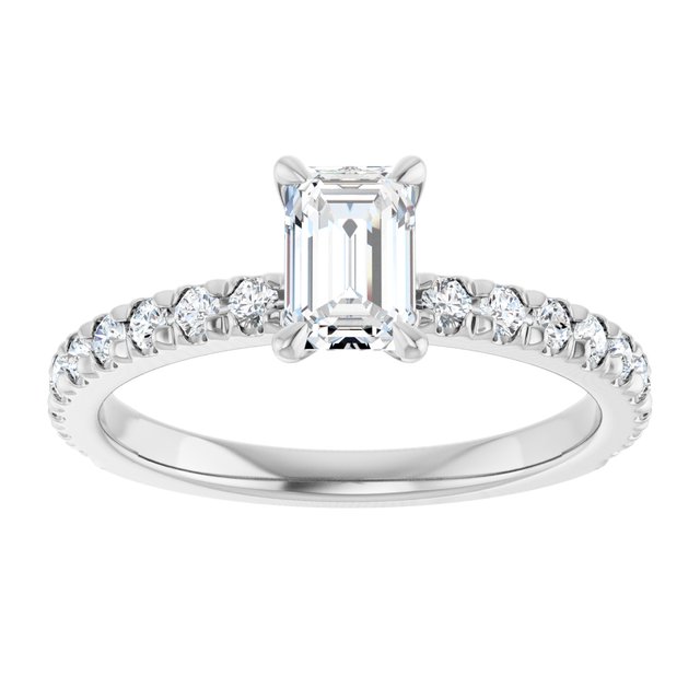 French-Set Engagement Ring