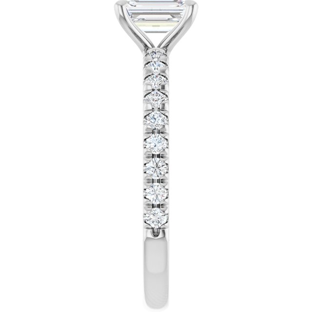 French-Set Engagement Ring