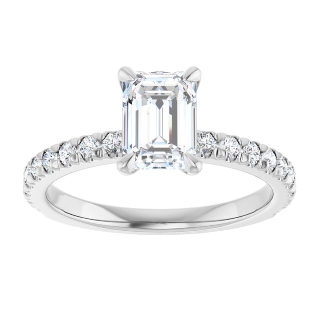 French-Set Engagement Ring