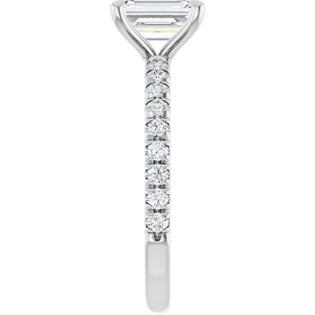 French-Set Engagement Ring