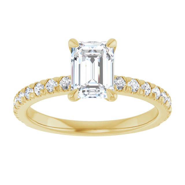 French-Set Engagement Ring