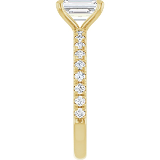 French-Set Engagement Ring
