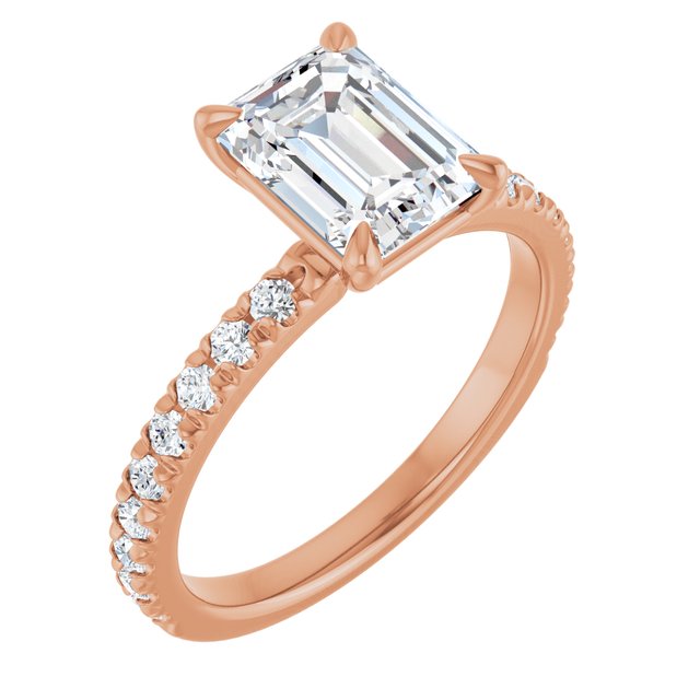 French-Set Engagement Ring