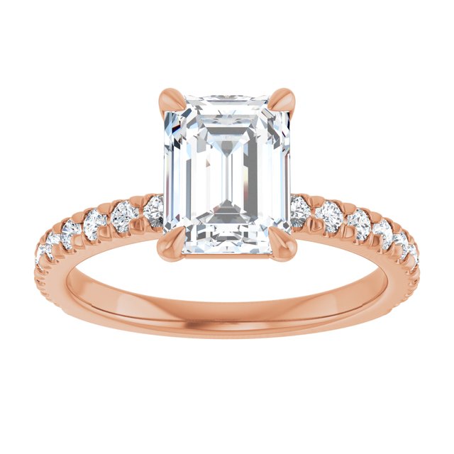 French-Set Engagement Ring