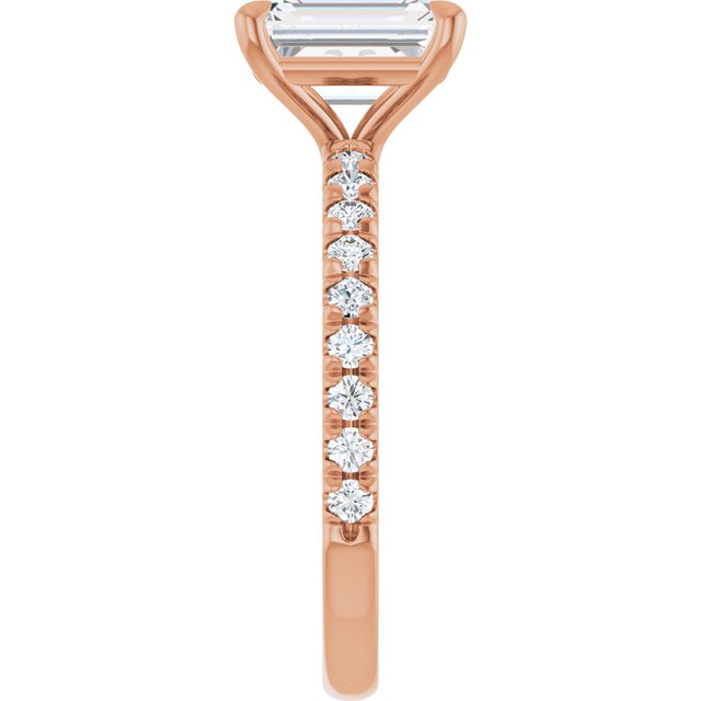 French-Set Engagement Ring
