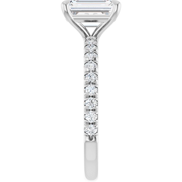 French-Set Engagement Ring