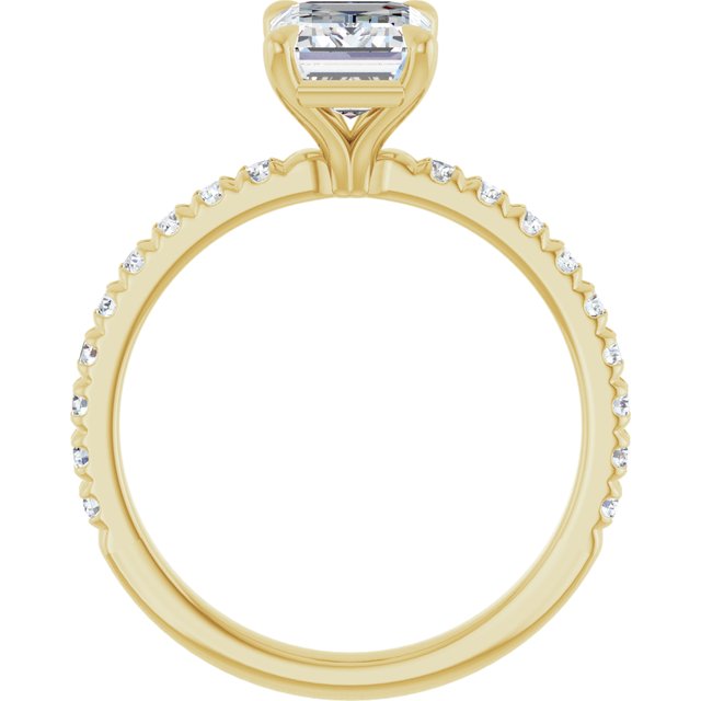 French-Set Engagement Ring