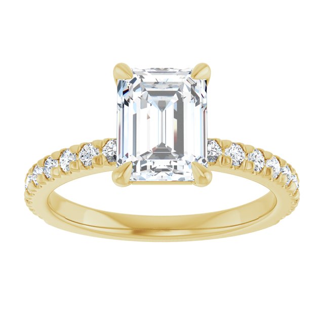 French-Set Engagement Ring