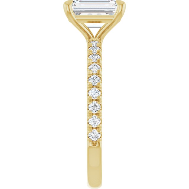 French-Set Engagement Ring