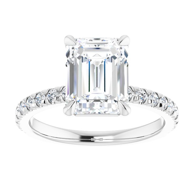 French-Set Engagement Ring